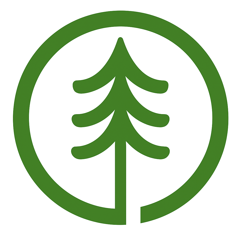 Black Pine Landscape Logo